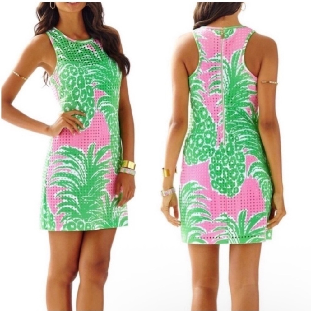 Lilly Pulitzer Perla Shift Dress Pink Pout Flamenco